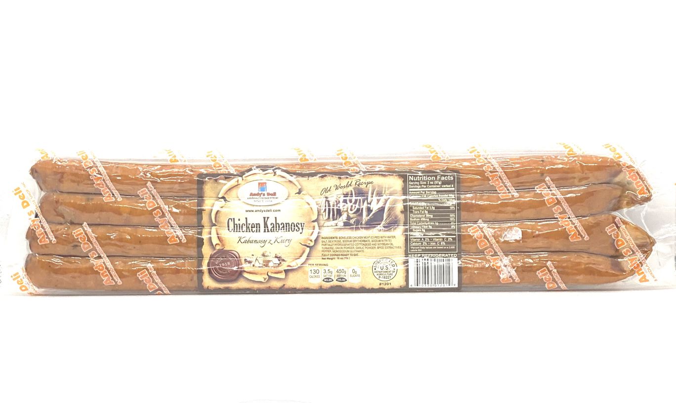 Prepackaged deli Deli meat OLD WORLD RECIPE CHICKEN KABANOSY 1 lb